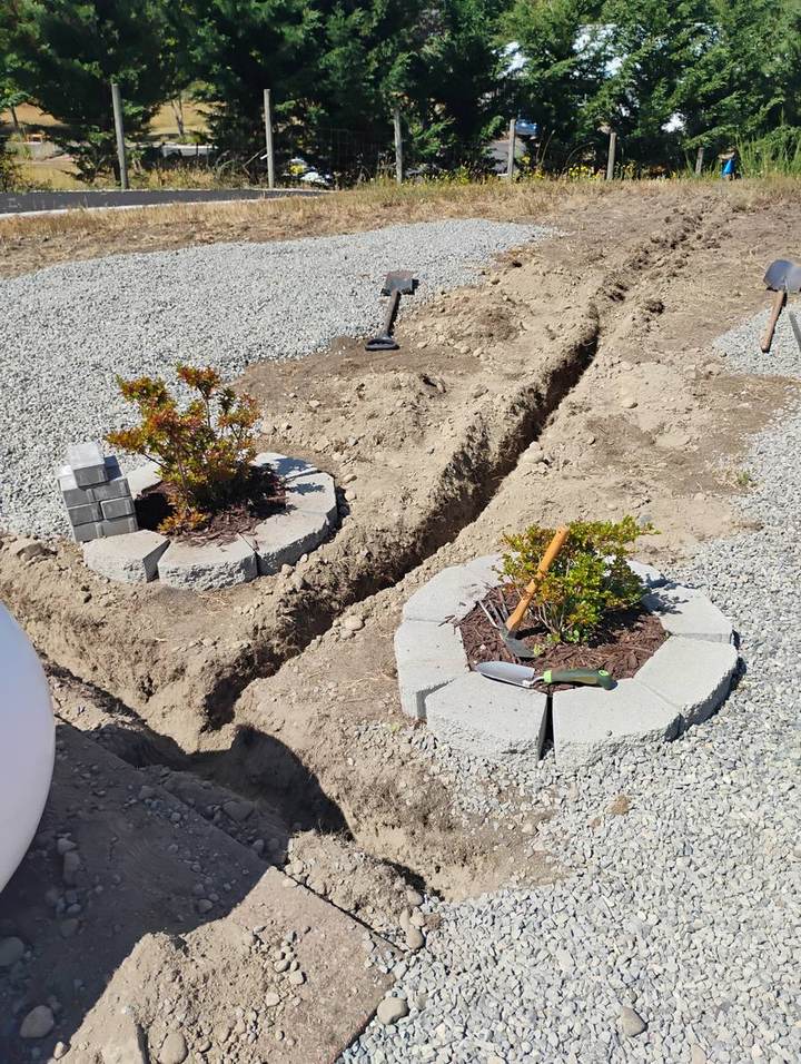 Irrigation Trench - In Progress